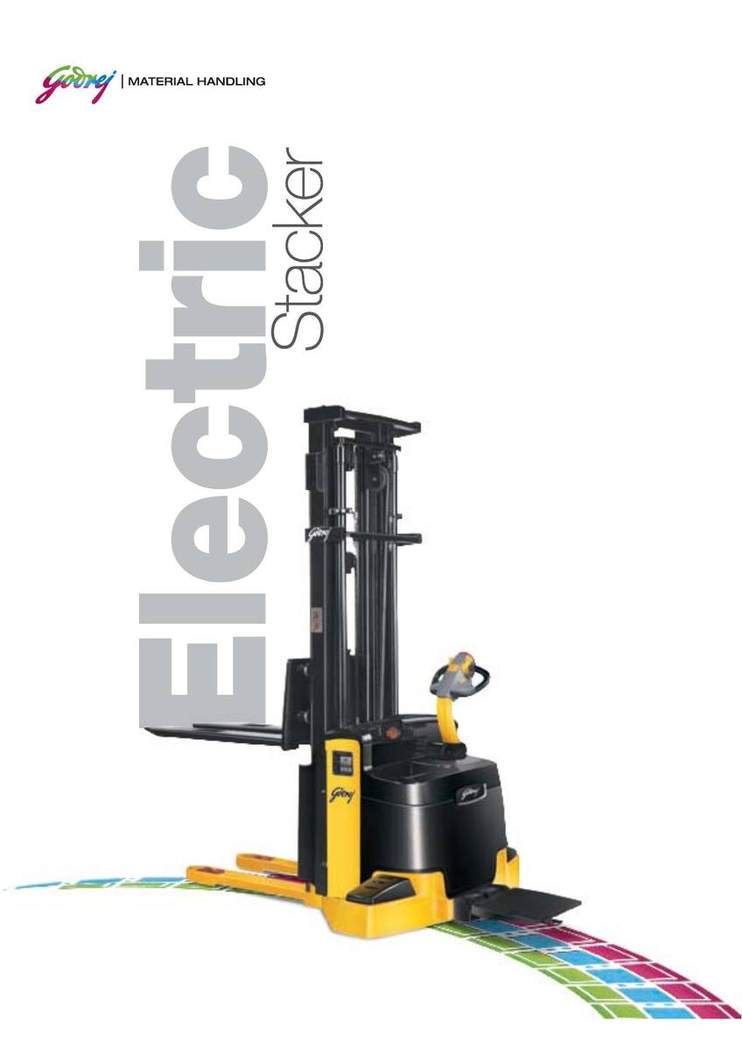 Electric Stacker 1.5 Ton brochure page 1