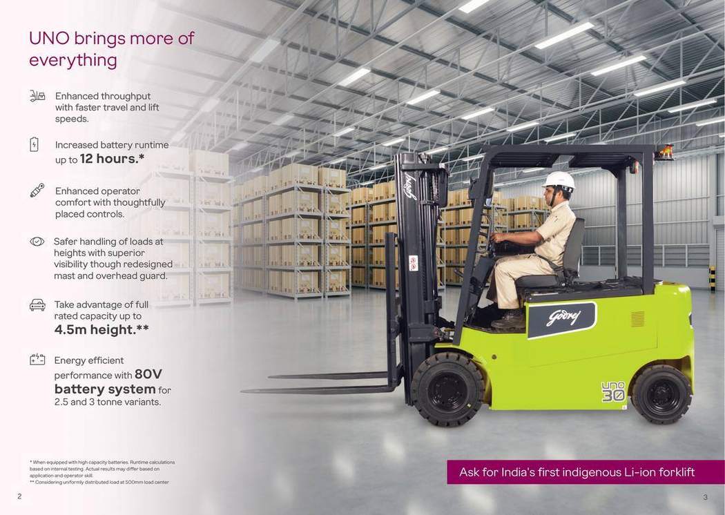UNO Electric 1.5–3T brochure page 2