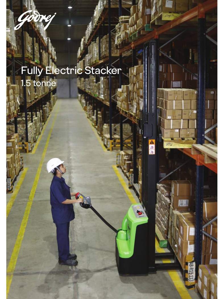 Godrej Fully Electric Stacker 1.5 Ton