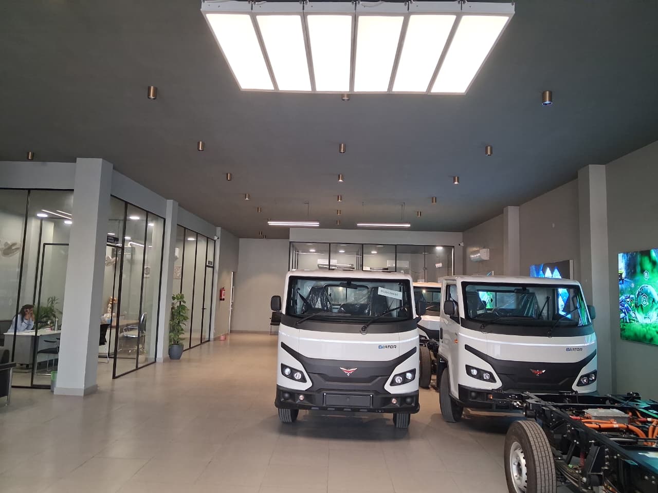 Action Volt Wheels electric commercial vehicle showroom